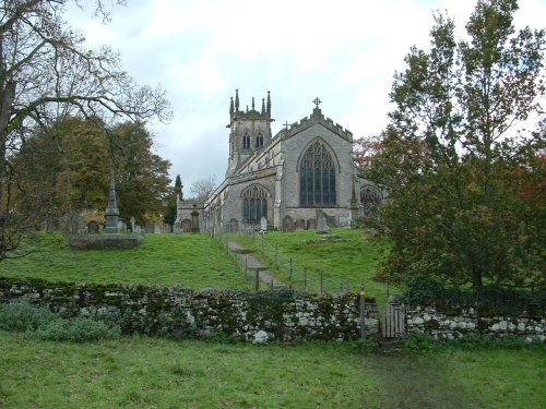 Hawes church, North Yorkshire, from lower rear field taken Oct 05