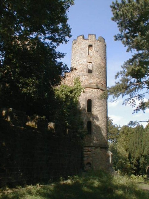 One of the towers of Wentworth Castle Gardens, Barnsley