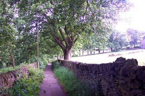 Up to the Moors from the Bronte Parsonage, Haworth, England, 2004