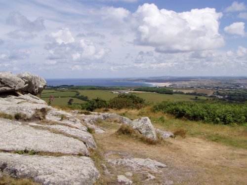 Hayle Towans from Trencrom Hill