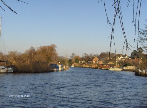 River Waveney in Beccles, Suffolk.