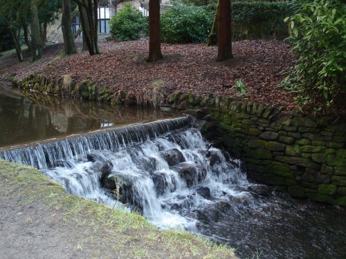 One of the many waterfalls in Sunnyhurst Woods, Darwen, Lancashire.