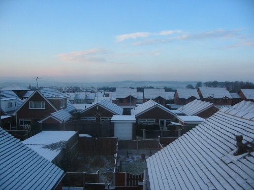Winter in Stoke-on-Trent, Staffordshire.