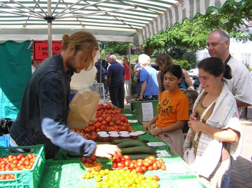 Farmer's market in Abingdon, Oxfordshire