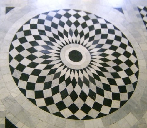 Patterned floor of The Queen's House, Greenwich.
