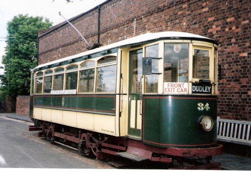 An old train, pictured in the Black country museum in Dudley