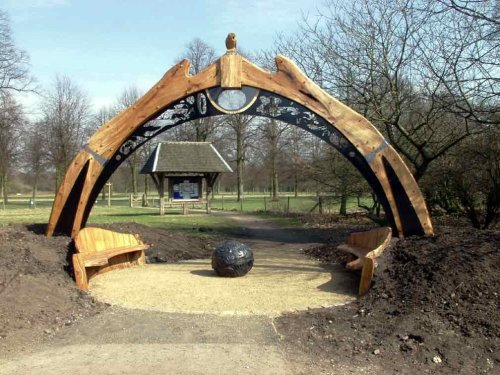 'Marbury Arch' Gateway Feature created by artist Bill Welch...