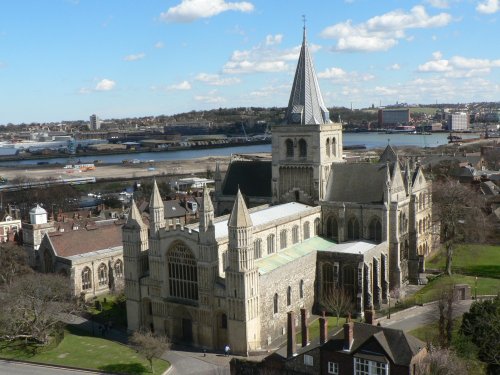 Standard shot of Rochester Cathedral from the castle