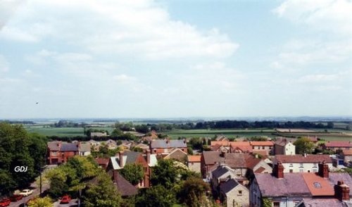 Braithwell Village taken from St James Church Tower Open Day June 11th 1994.