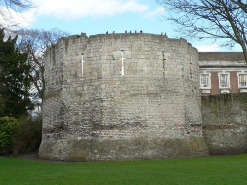 Multangular Tower in museum gardens, York.