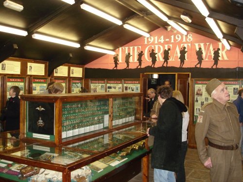 The WW1 Display Room at Eden Camp, Malton, North Yorkshire.