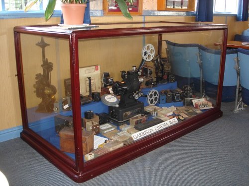 The Garrison Cinema Bar Display at Eden Camp, Malton, North Yorkshire.