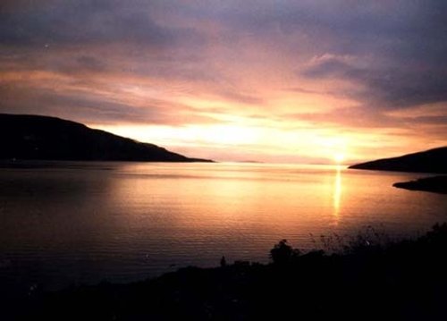 Lochbroom sunset from West Terrace, Ullapool