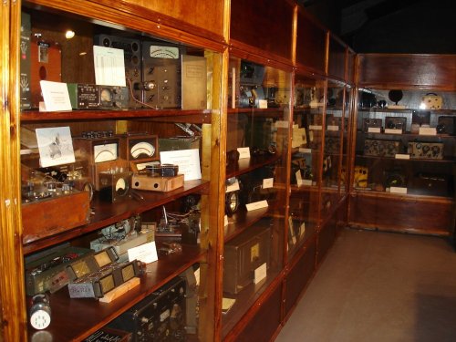 The display at the War News Reading Room,  at Eden Camp, Malton, North Yorkshire.