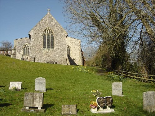 Saxon Church in Nether Wallop, Hampshire, England