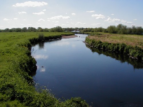 River Tame through Kingsbury Water Park, kingsbury, Warwickshire.