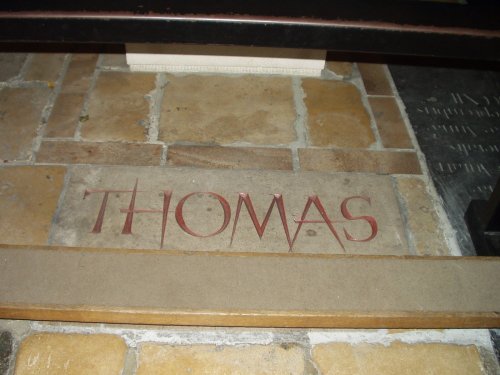 The site of St Thomas Becket's murder which happened in 1170 inside Canterbury Cathedral