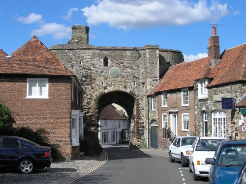 This is the Land gate at the end on High Street in Rye, East Sussex