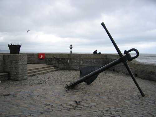Large anchor. Lyme Regis, Dorset