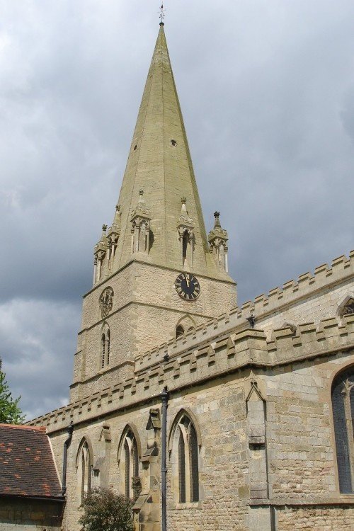 St Mary's Church, Edwinstowe, where Maid Marion and Robin Hood are said to have been married.