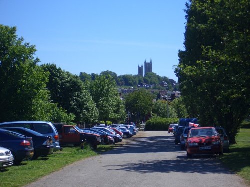 Lincoln Cathedral from the Carholm Golf Course.