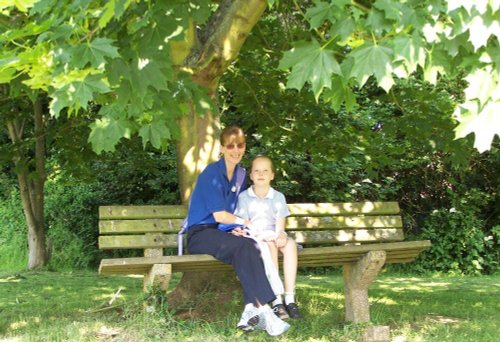 Enjoying a rest in the shade on the village green