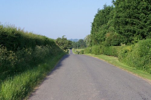 Long summer walk  home, along New road.Cutnall Green