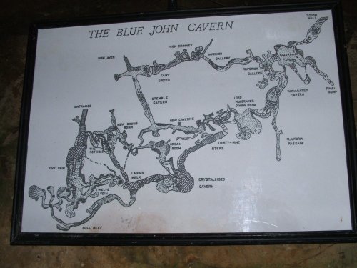 Blue John Cavern map inside the cave =) (taken 04-05-2006)