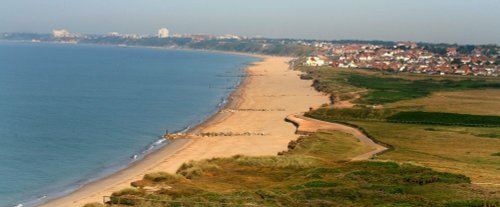 Looking towards Bournemouth, from Hengistbury Head,Dorset