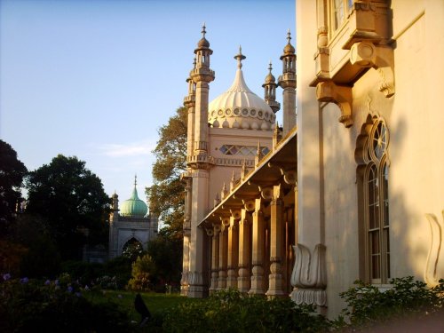 Brighton, The Royal Pavilion on a summers afternoon.