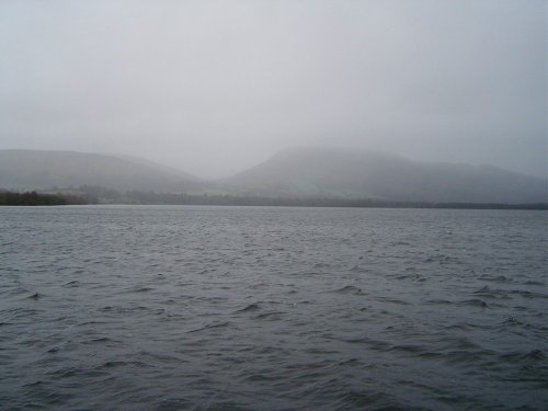 A stormy Loch Lomond in winter