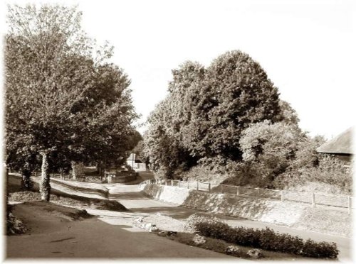 Middle Village High Street, East Hendred. This view has not changed in 100 years