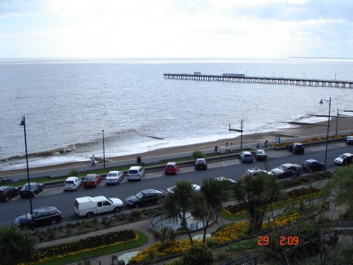 Felixstowe, Suffolk. Beach view from height