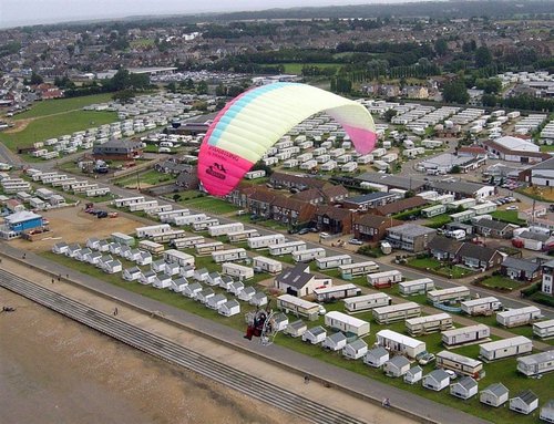 Hunstanton, Norfolk. From the air Aug 2004