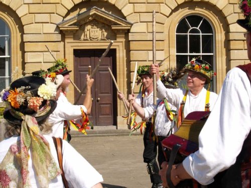 Morris men in Woodstock, Oxfordshire. June 2006.