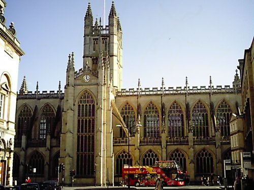 Bath Abbey at Spring time