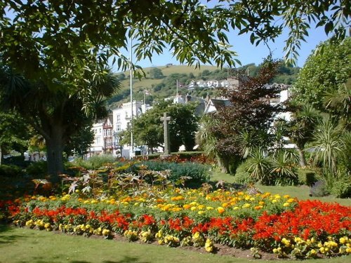 War memorial in the gardens at Dartmouth, Devon