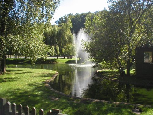 The entrance to Marwell Zoo in Hampshire.