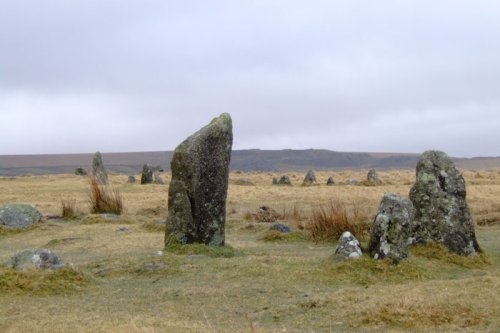 Merrivale rows also know as the Plague Market,
On Dartmoor