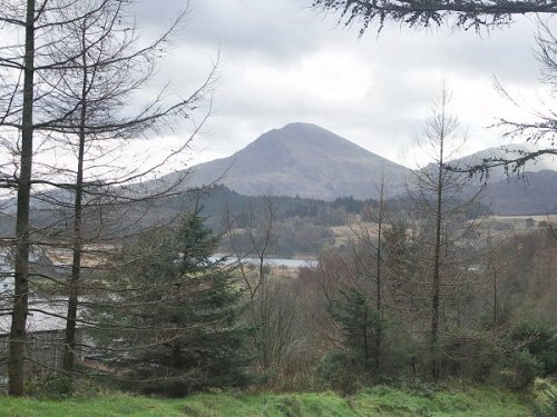 Moel Hebog, seen on the assent of Mynydd Mawr.