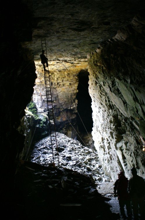 A picture of Llechwedd Slate Caverns