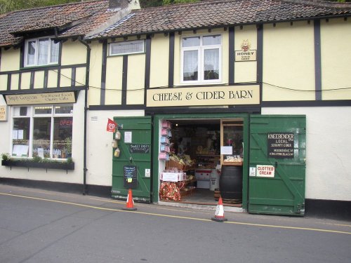 Cheddar, Somerset. Just one of the shops selling Cheddar Cheese and Cider! along with other gifts