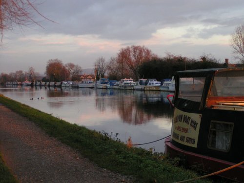 An Autumn evening by the canal at Slimbridge, Gloucestershire