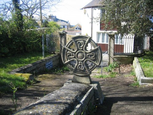Cemetery at Marazion, Cornwall, with St Michael's Mount, in the background