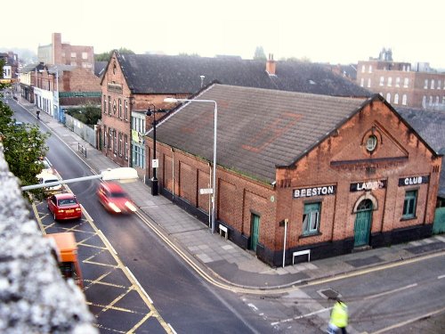 view of Beeston Lads Club(pearson centre)from multi storey car park, Beeston, Nottinghamshire.