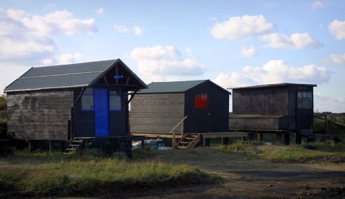 Fishermen's sheds at Walberswick, Suffolk