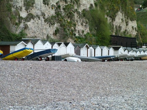 Beer Beach in Devon. Easter 2006