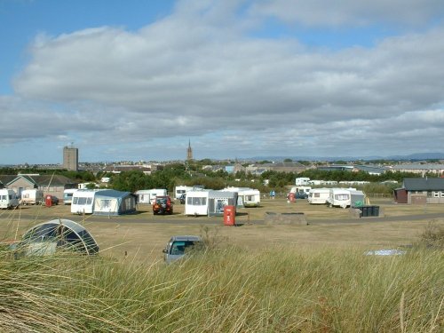 Montrose beach caravan site