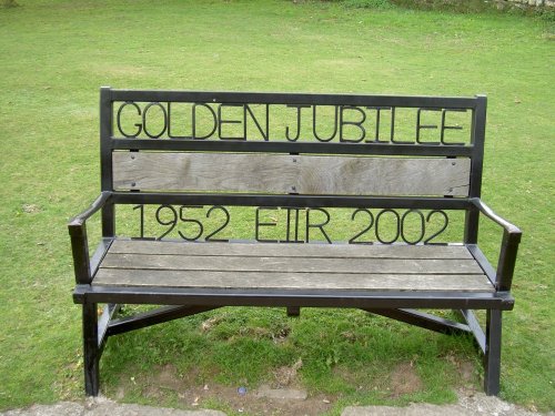 A bench in Widecombe in the Moor, Devon