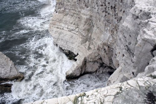 Chalk cliff at the Seaford end of Seven sisters country park